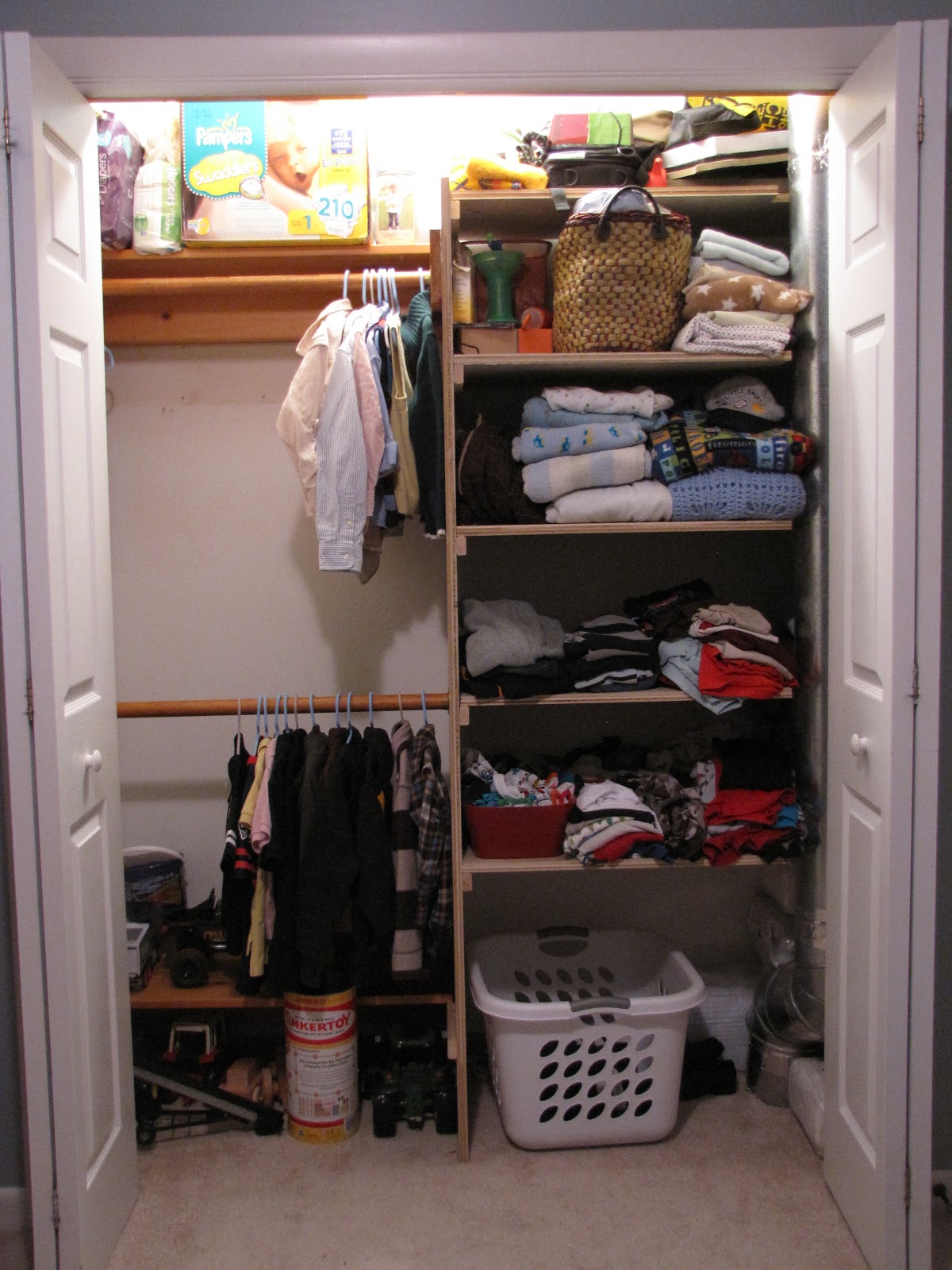 a little of this... Inexpensive Closet Update