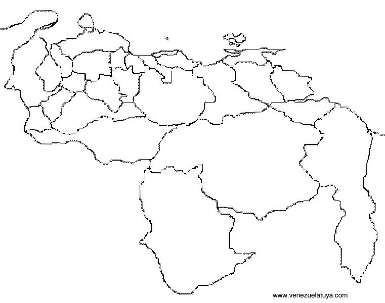 38+ Mapa De Venezuela Con Sus Estados Y Capitales Para Dibujar Pictures