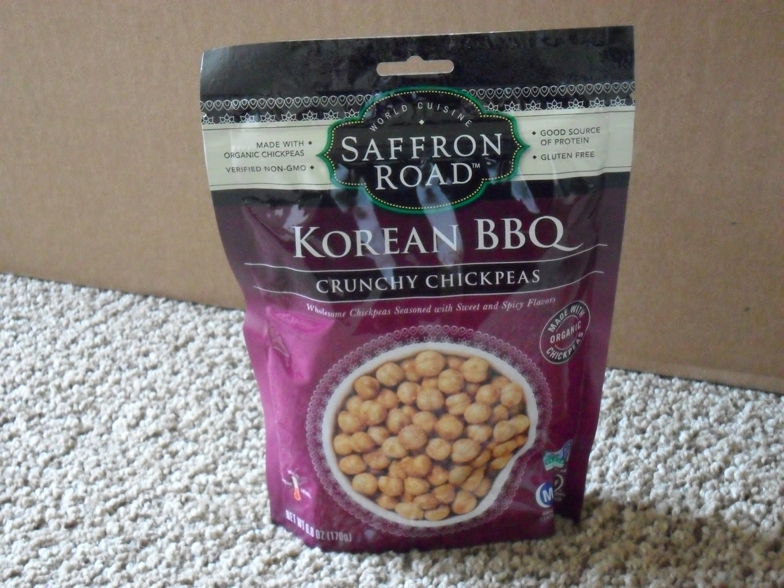 Trendy and tasty crunchy chickpeas from Saffron Road. Review