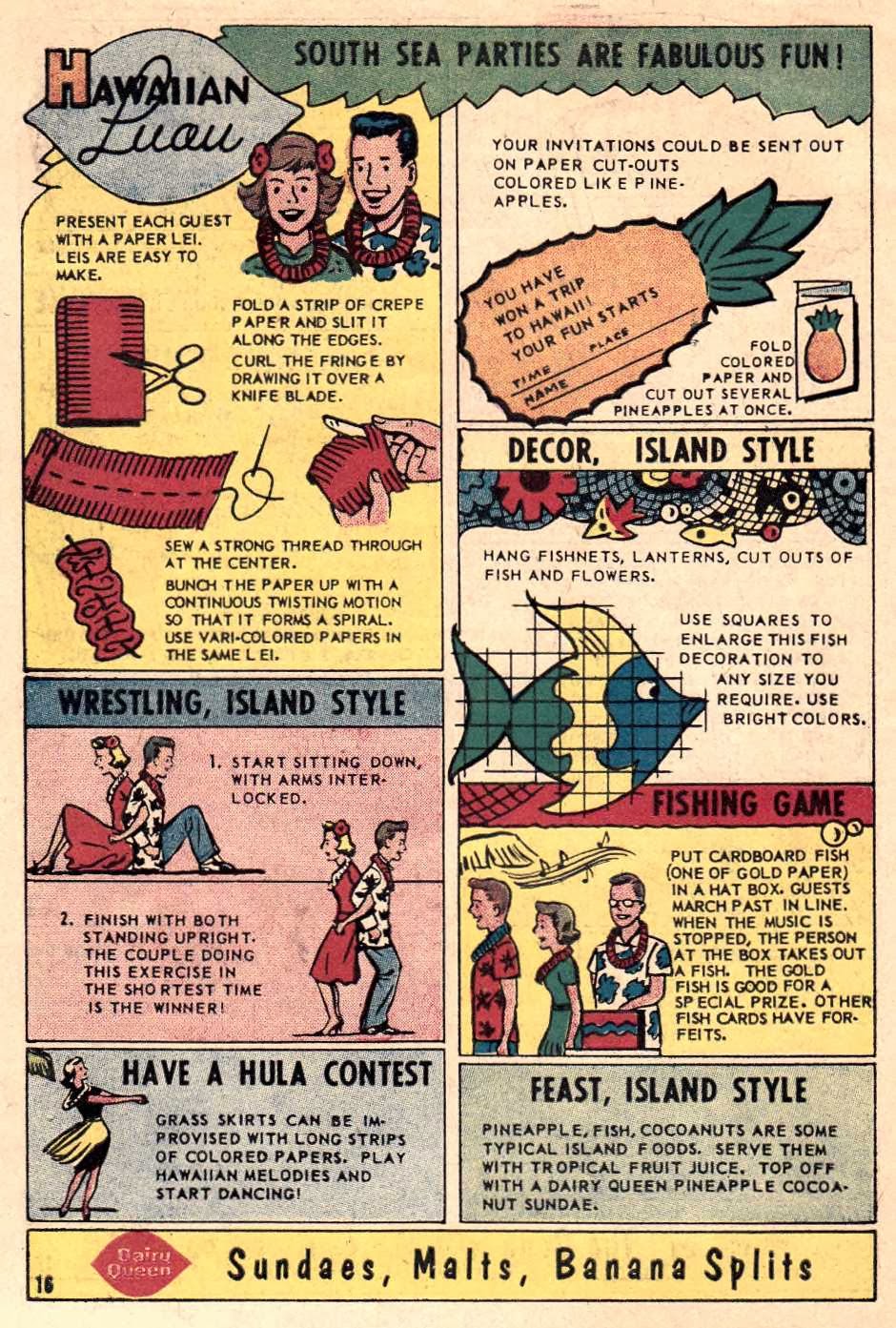 and everything else too Dairy Queen Party Book (1960)