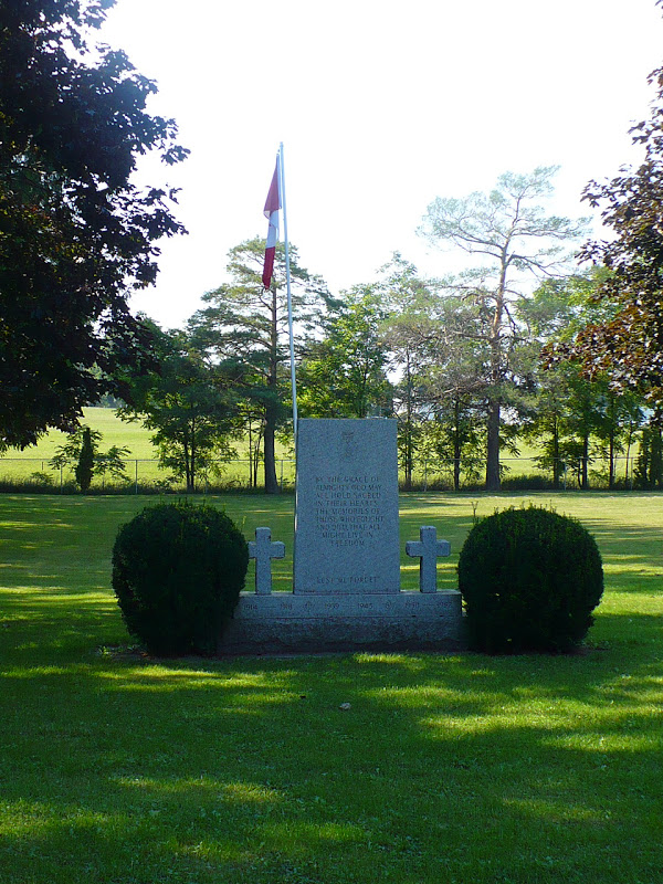 Ontario War Memorials Milverton Greenwood Cemetery