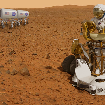 Humans will eventually arrive in Mars. The next step of exploration of our universe. NASA + JPL + Ren@rt, 2011.