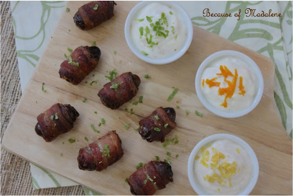 Because of Madalene Jalapeño Bacon Wrapped Dates