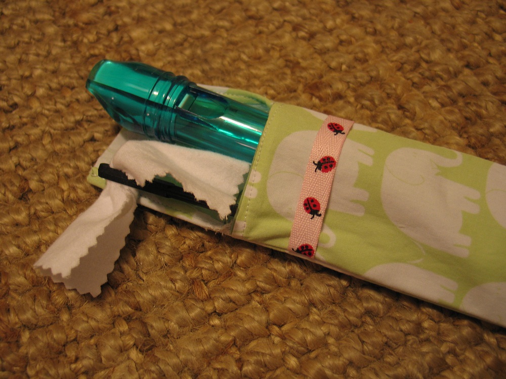 Distance Makes Homemade School Supplies Recorder Case