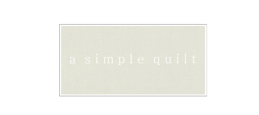 a simple quilt