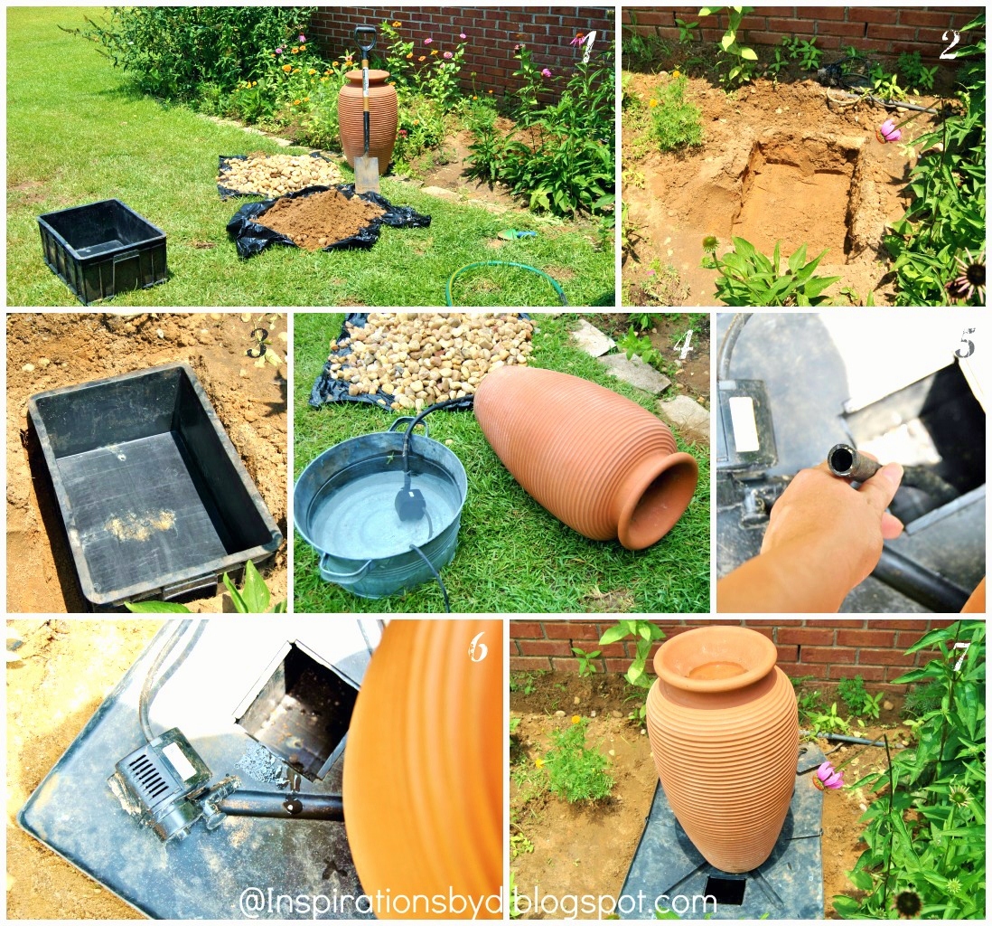 Inspirations by D How to Make an Outdoor Water Fountain