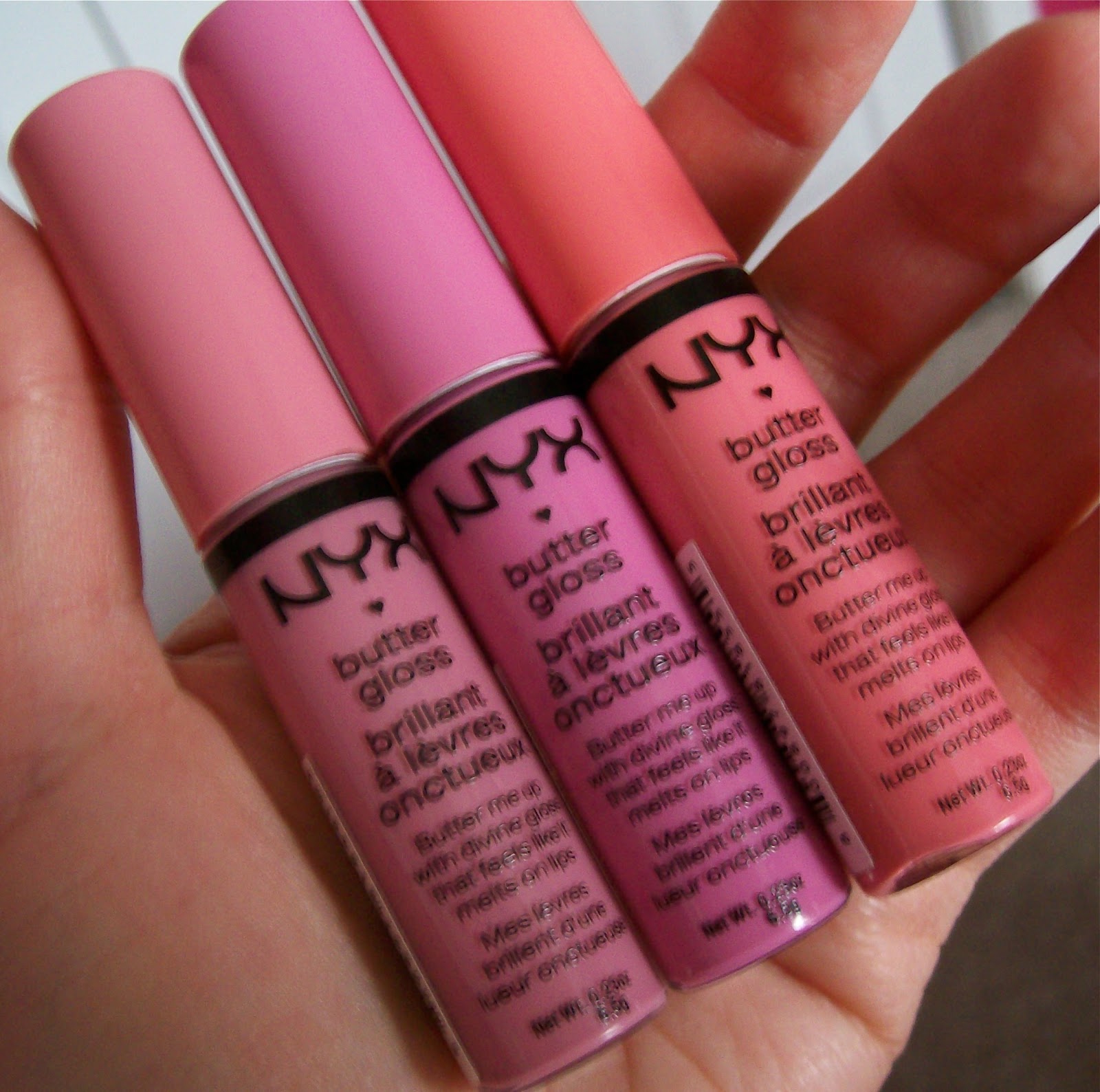 Nyx Cosmetics Butter Gloss Swatches