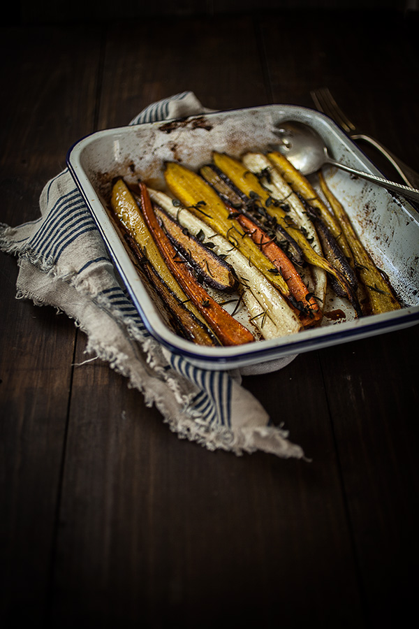 Honey Roasted Rainbow Carrots with Yogurt Sauce Bella Bonito