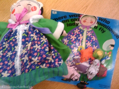 retell literacy center activity there was an old lady who