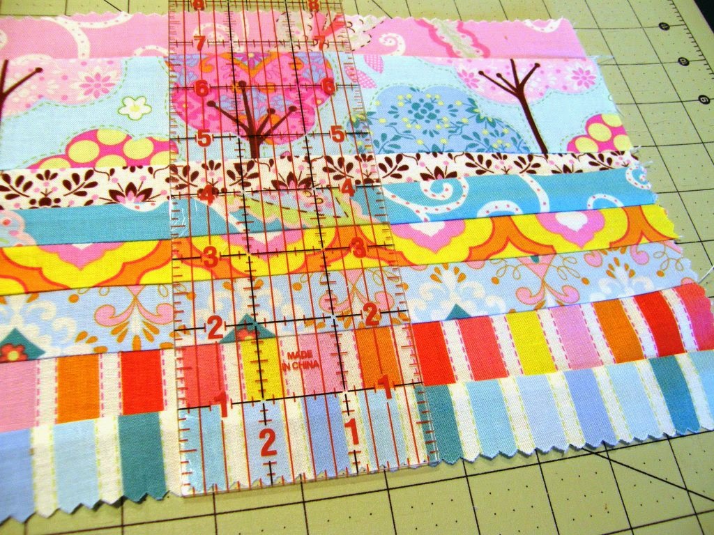 The Woman on the Hill Easy Strip Diamond Quilt Block