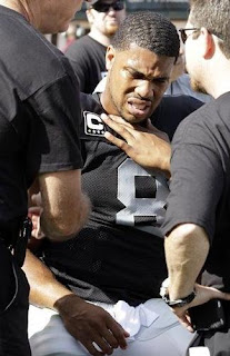 A pained Jason Campbell sees his season end