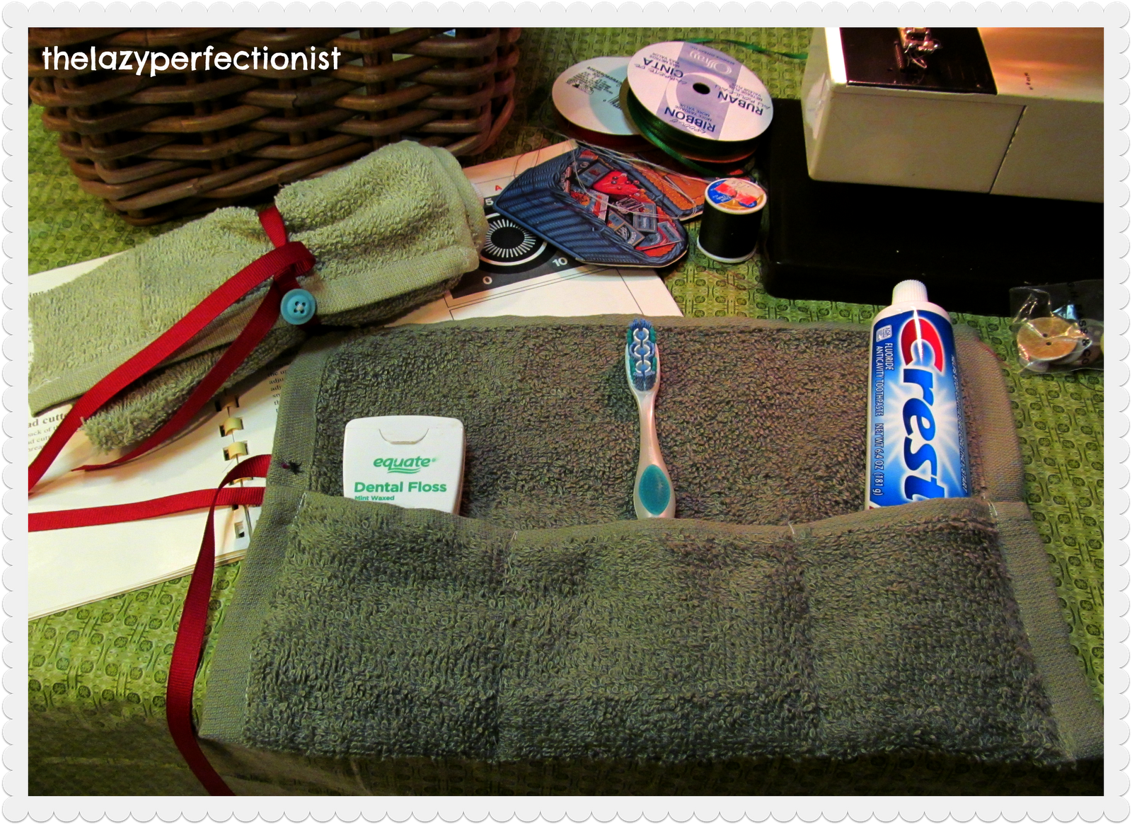 The Lazy Perfectionist Washable Travel Toothbrush Holder Tutorial