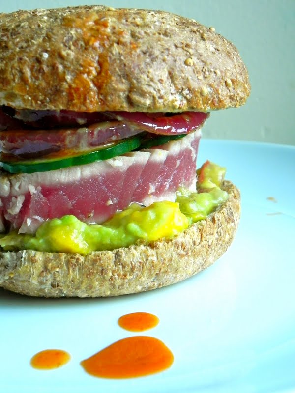 The Rosiest Cheeks Tuna Steak Burgers