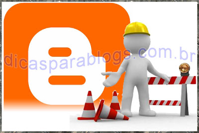 aviso de blog em manutenção