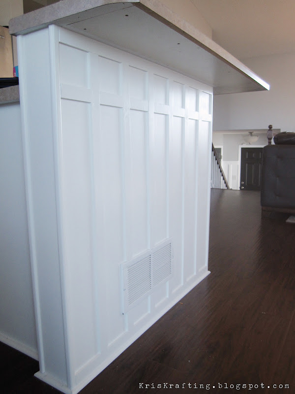 KrisKraft Kitchen Island Board and Batten Howto