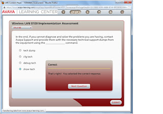 Avaya Wireless LAN 8100 Implementation Assessment Exam