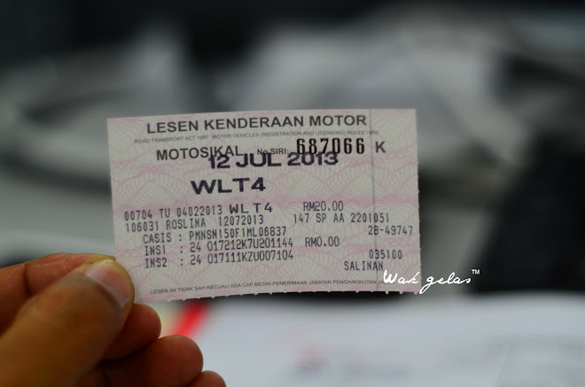 my newly renewed motorcycle's roadtax