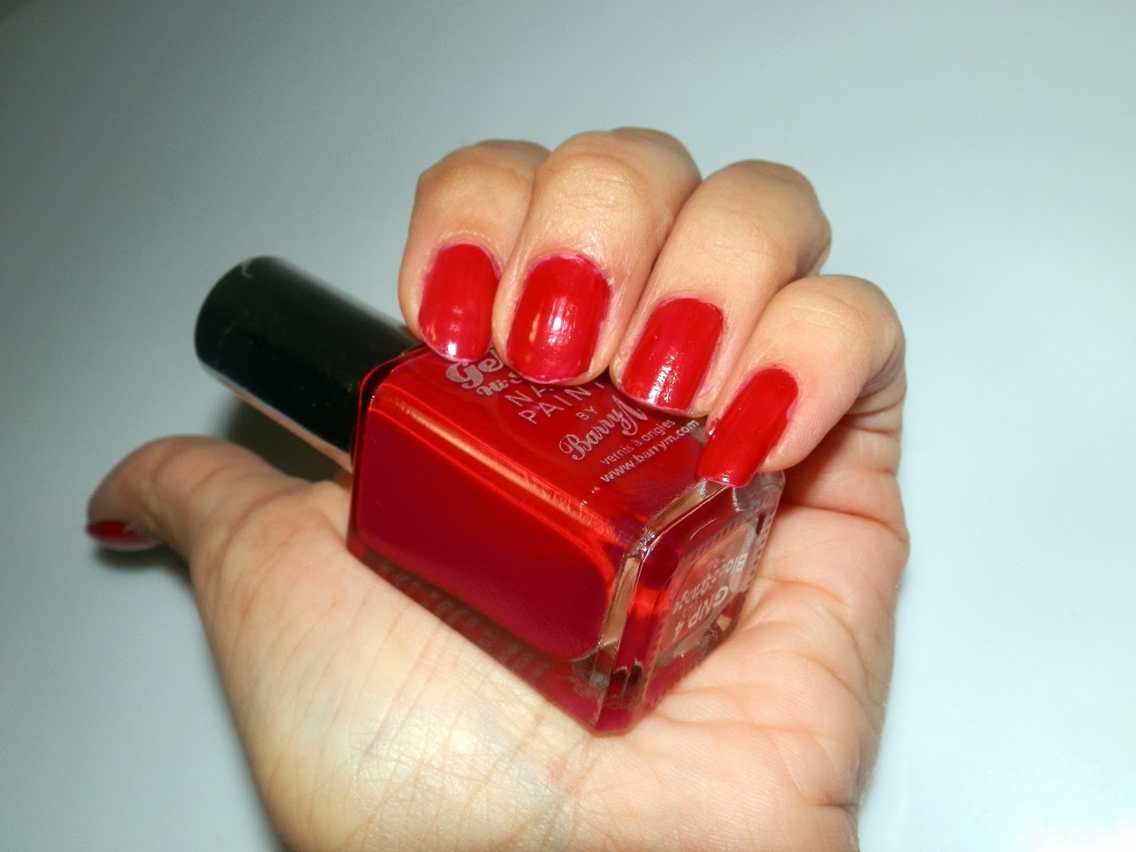 Barry M Gelly Nail Polish Blood Orange Swatches