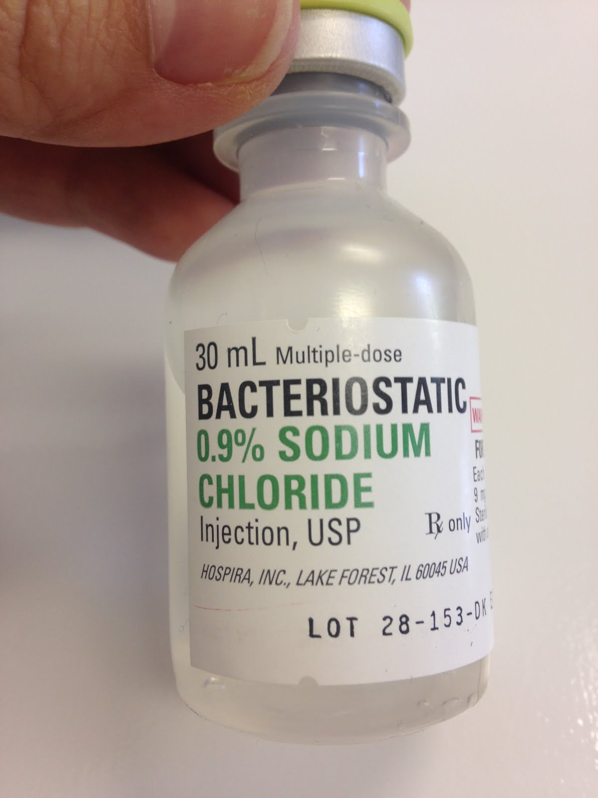 Bacteriostatic Saline for Neurotoxin Reconstitution