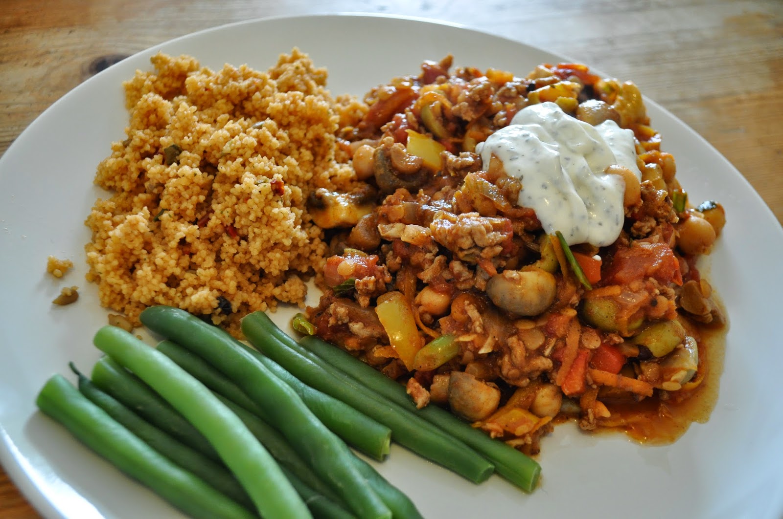 LouLouLoves. Moroccan Ras El Hanout Minced Lamb With Couscous & Minted