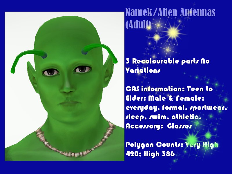 CloudwalkerNZ's Sim 3 blog Namek/Alien Antennas for Sim 3