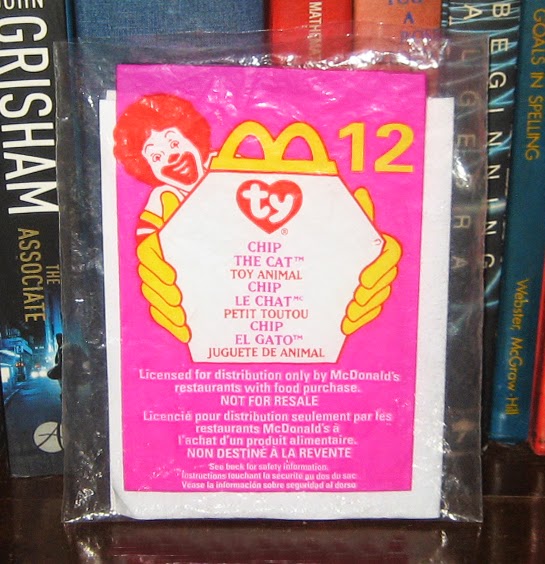 Percy S Fast Food Toy Stories Chip The Cat Ty 1993 Mcd