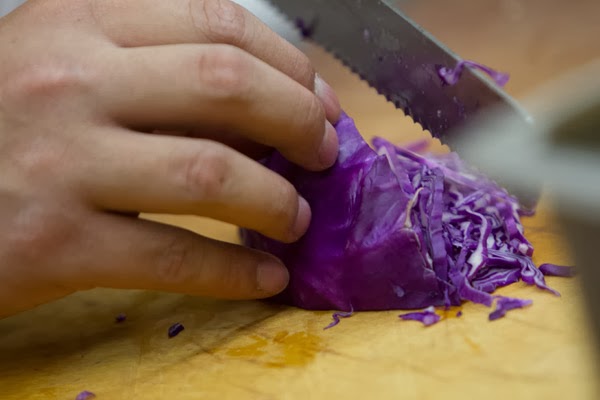 red cabbage chopped red cabbage chopped