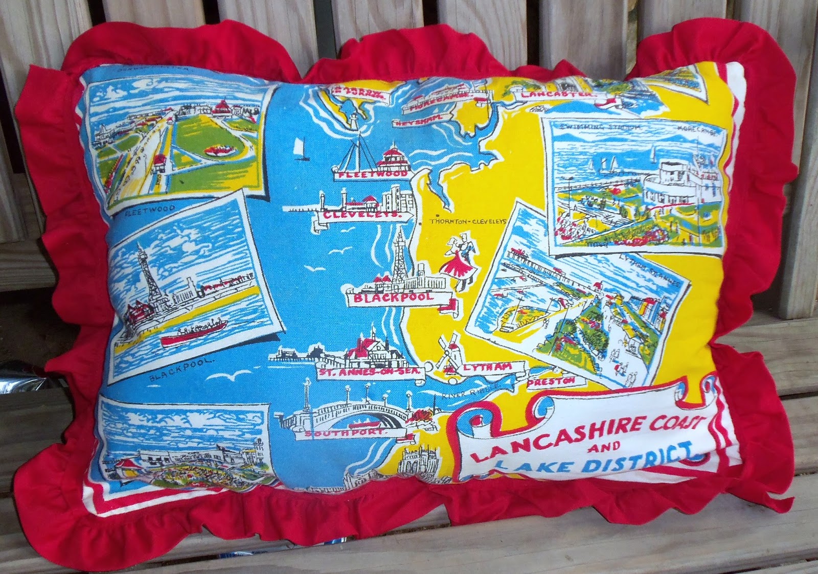 live. love. scrap. Tea Towel Pillow With Tutorial