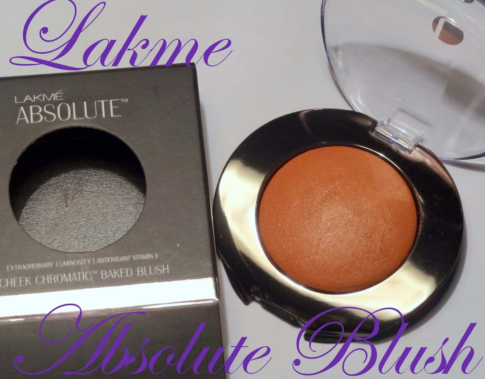 Lakme Absolute Baked Blush Review, Swatch Night Sheen Peachesandblush