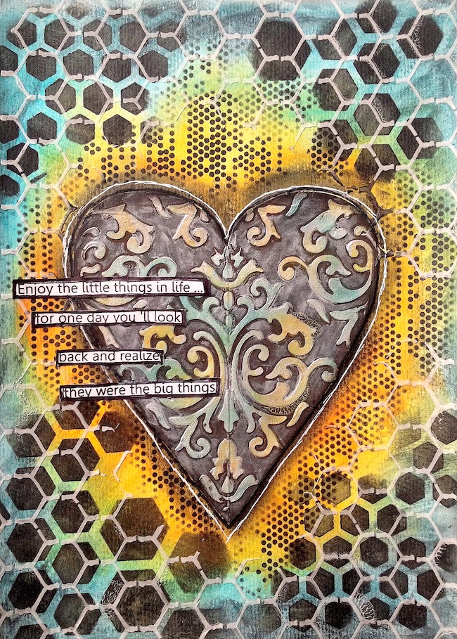 ART JOURNAL PAGE | LITTLE THINGS – Mixed Media Art Tutorials