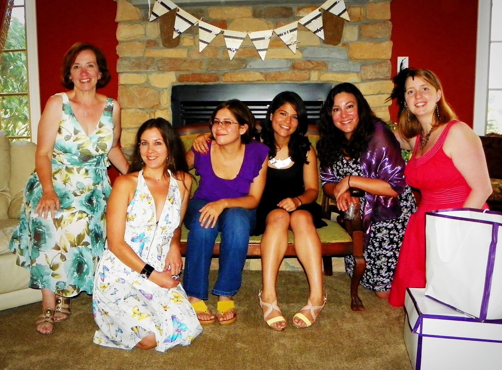 Madcap Frenzy Graphic Design Diy And Everything In Between The Bride To Be Is 3rd From Left In Purple I M On Far Right Rest Are Other Bridesmaids Maid Of Honor Black Matron At
