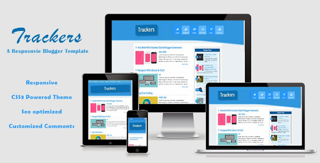 trackers a responsive blogger template