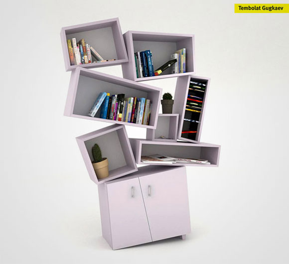 creative bookshelf design