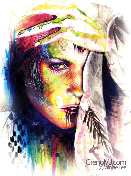 minjae lee retratos mulheres pinturas surreais psicodélica minjae lee retratos mulheres pinturas surreais psicodélica