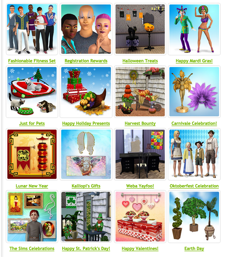 ♦︎Free Sims 3 Store Items♦︎
