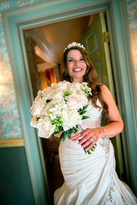bride and her bouquet