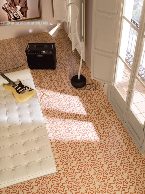 Suelos con mosaicos hidráulicos, una vuelta a lo tradicional Pavimento creativo Hidraulico
