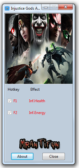 Injustice Gods Among Us - Ultimate Edition v1.0 +2 Trainer Game Trainers