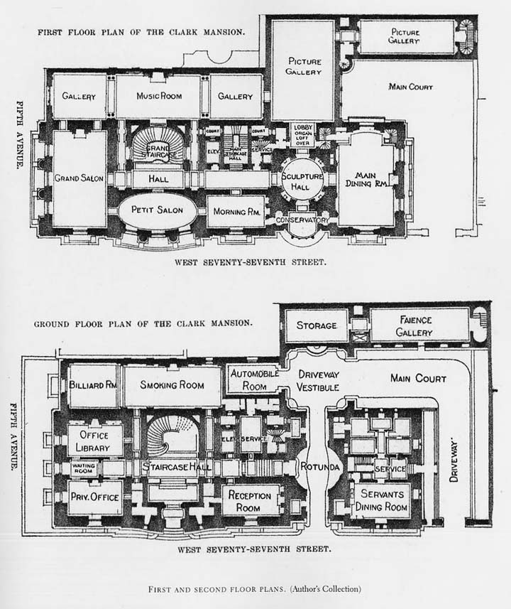 Floor Plans of Gothic Style Mansion