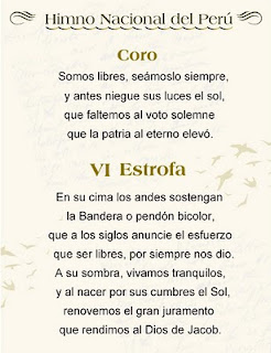 HIMNO NACIONAL DEL PERU himno nacional del peru: