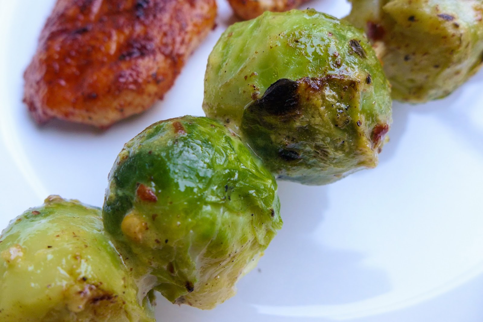Dimples & Delights Grilled Mustardy Brussels Sprouts
