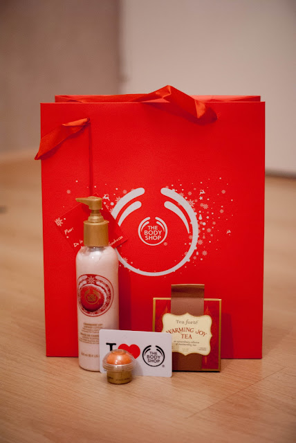 goodiebag christmas event body shop