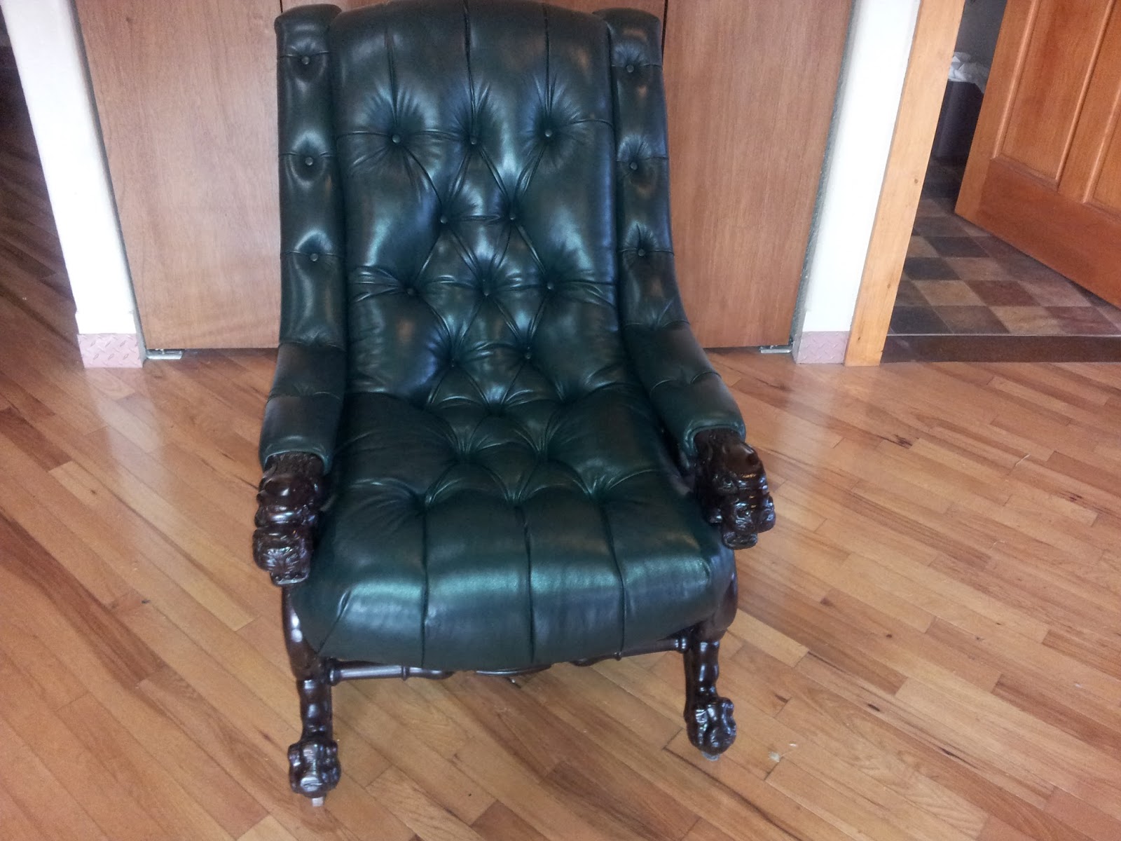 Homestyle Custom Upholstery and Awning Antique Sleepy Hollow Chair