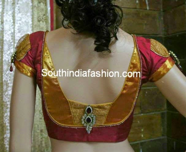 Bridal Blouse Back Neck Designs For Silk Sarees 30 Bridal
