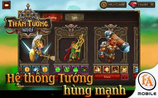 Game thần tướng mobi cho điện thoại Game thần tướng mobi cho điện thoại