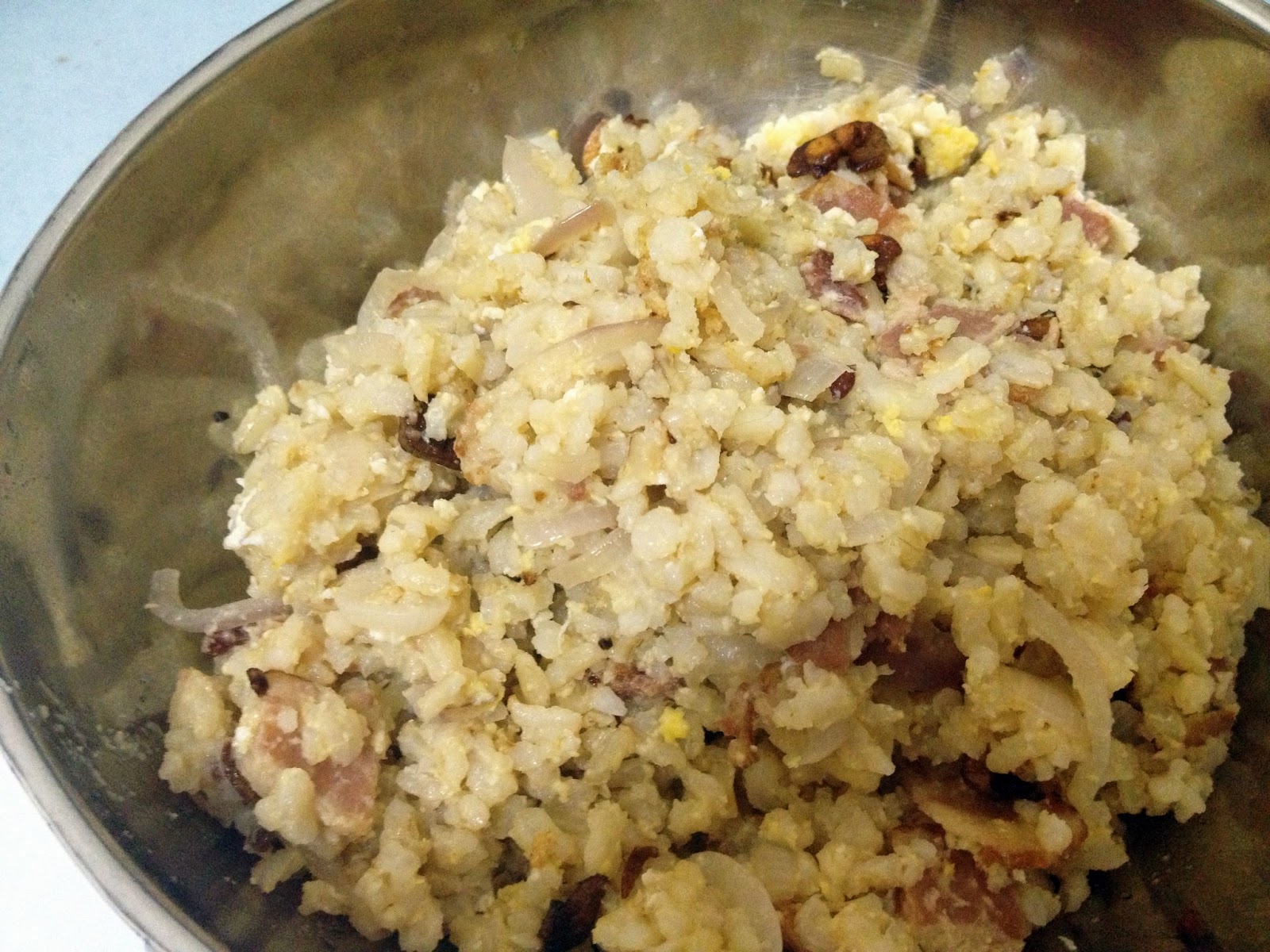 Drunk with Caffeine How to make ugly and soggy fried rice