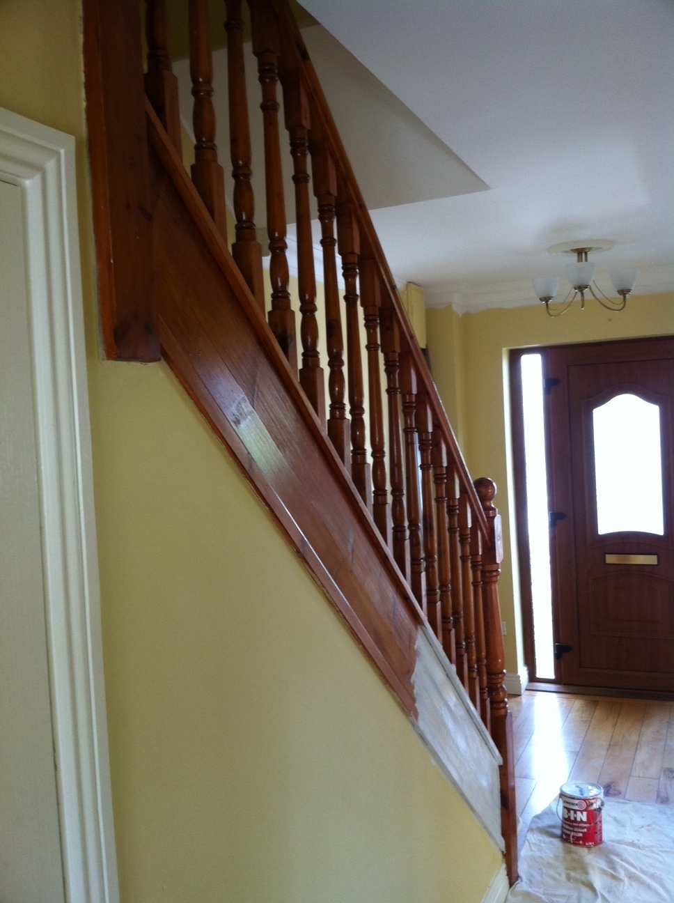 painting solutions Painted and polished handrail (banister)