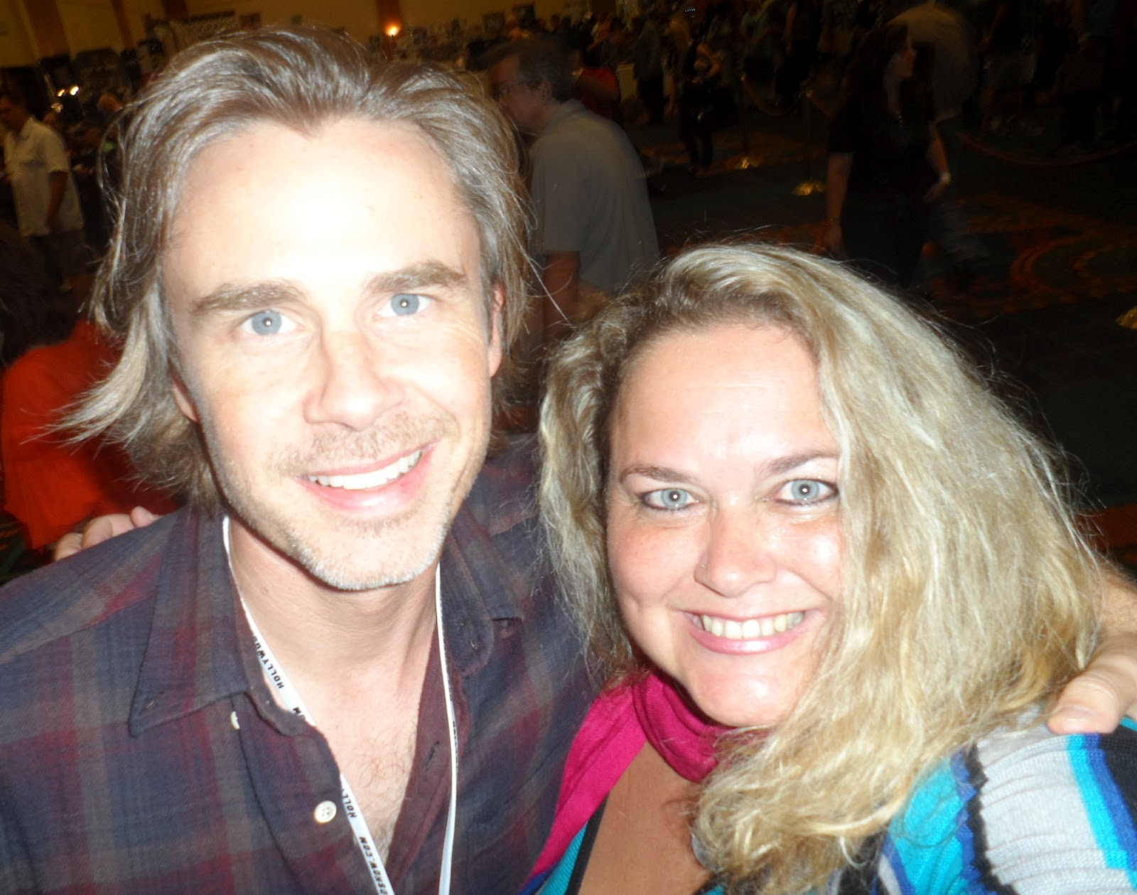 Thinking Pink Sam Trammell at The Hollywood Show!