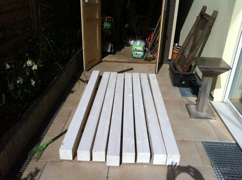 Schritt 4: Pfosten setzen | Projekt: Carport