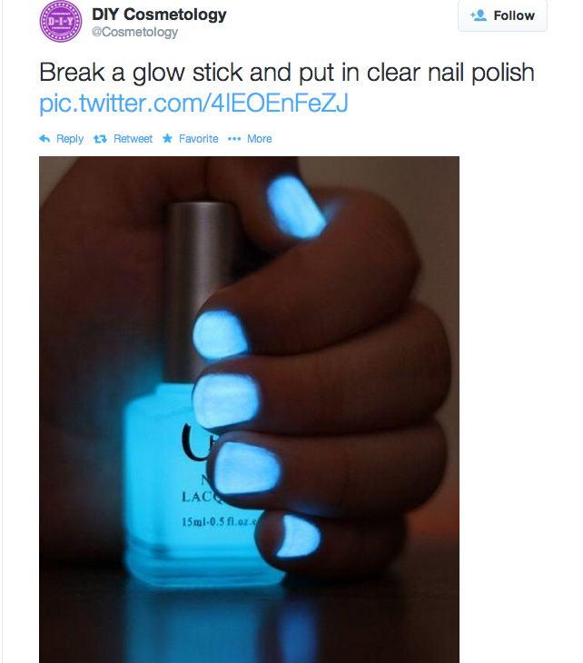 How To Hard And Much Diy Glow In The Dark Nail